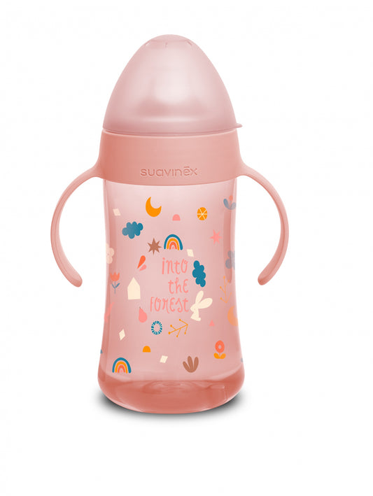 A doua cana cu mustiuc din silicon Suavinex Forest 270 ml