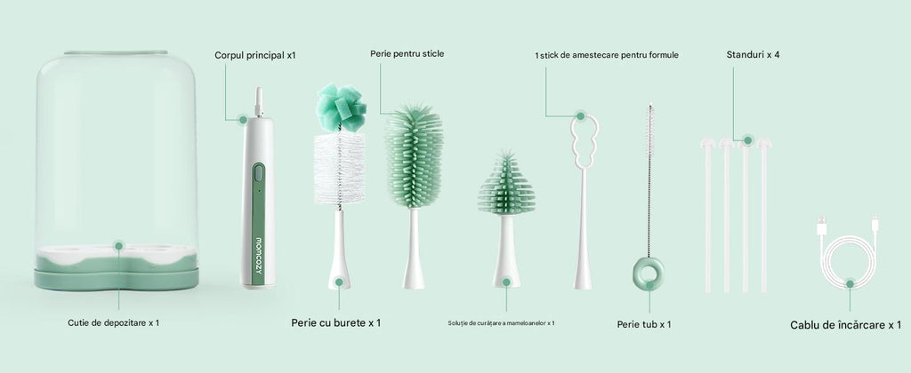 Perie electrica biberoane Momcozy 7 in 1