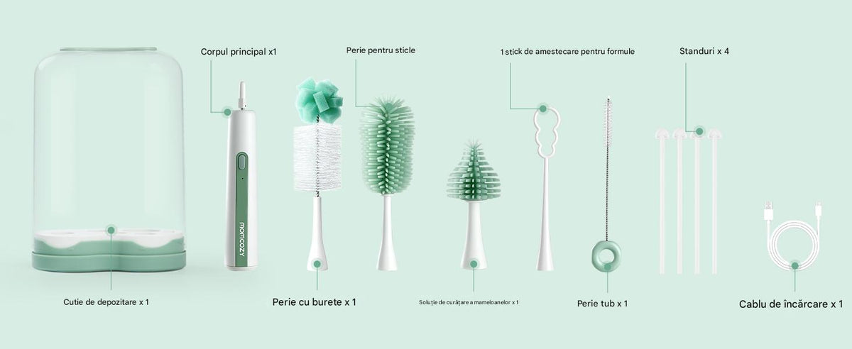 Perie electrica biberoane Momcozy 7 in 1