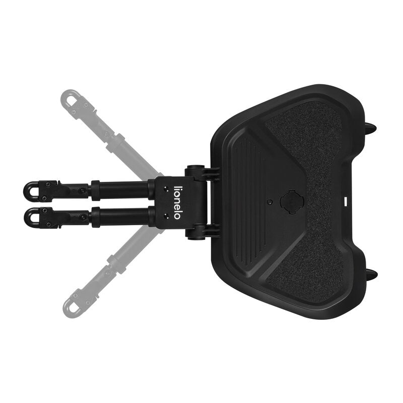 Adaptor universal carucior pentru al doilea copil, Lionelo, Buggy Board, 2 in 1, 3 pozitii reglare sezut pe inaltime, Platforma antiderapanta, Roti cu lumini colorate, Sustine 25 kg, Negru