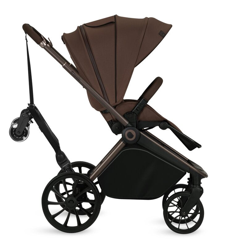 Adaptor universal carucior pentru al doilea copil, Lionelo, Buggy Board, 2 in 1, 3 pozitii reglare sezut pe inaltime, Platforma antiderapanta, Roti cu lumini colorate, Sustine 25 kg, Negru