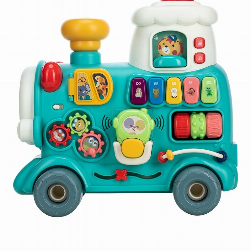 Antemergator 5 in 1 Magic Train Free2Move cu efecte sonore si luminoase