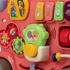 Antemergator 5 in 1 Magic Train, Free2Move, Cu diverse activitati de joaca, Panou Educational, Efecte sonore si luminoase, Pink