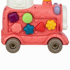 Antemergator 5 in 1 Magic Train, Free2Move, Cu diverse activitati de joaca, Panou Educational, Efecte sonore si luminoase, Pink