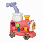 Antemergator 5 in 1 Magic Train, Free2Move, Cu diverse activitati de joaca, Panou Educational, Efecte sonore si luminoase, Pink