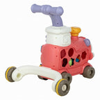 Antemergator 5 in 1 Magic Train, Free2Move, Cu diverse activitati de joaca, Panou Educational, Efecte sonore si luminoase, Pink