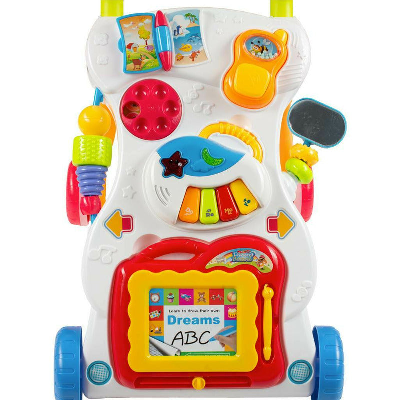 Antepremergător Baby Mix cu mini pian, Multicolor – panou văzut din față