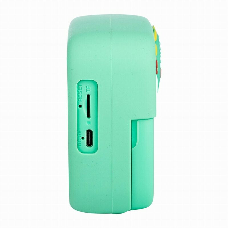 Aparat foto copii cu printare instant, Free2Play, Camere duale fata-spate, Cadre distractive, Cu 6 filtre, Dino