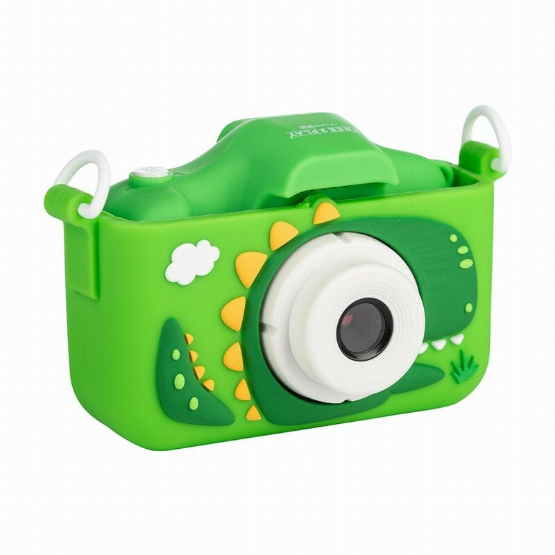 Aparat foto digital pentru copii, Free2Play, Cu functie selfie, Cadre distractive, Cu 6 filtre, Dino