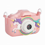 Aparat foto digital pentru copii, Free2Play, Cu functie selfie, Cadre distractive, Cu 6 filtre, Unicorn