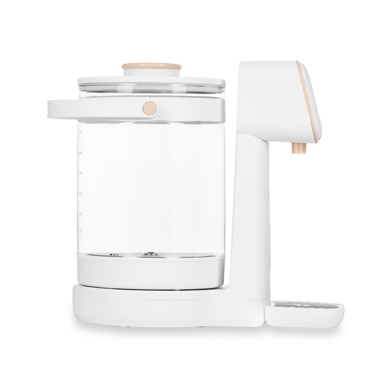 Aparat pentru incalzirea si declorizare apei, Lionelo, Babypresto 2.0, Pentru lapte parf, Lampa UV, Rezervor 3l, Lumina de noapte, Dozare 30- 300 ml, 1200 W, Afisaj digital, Alb