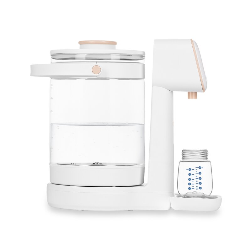 Aparat pentru incalzirea si declorizare apei, Lionelo, Babypresto 2.0, Pentru lapte parf, Lampa UV, Rezervor 3l, Lumina de noapte, Dozare 30- 300 ml, 1200 W, Afisaj digital, Alb