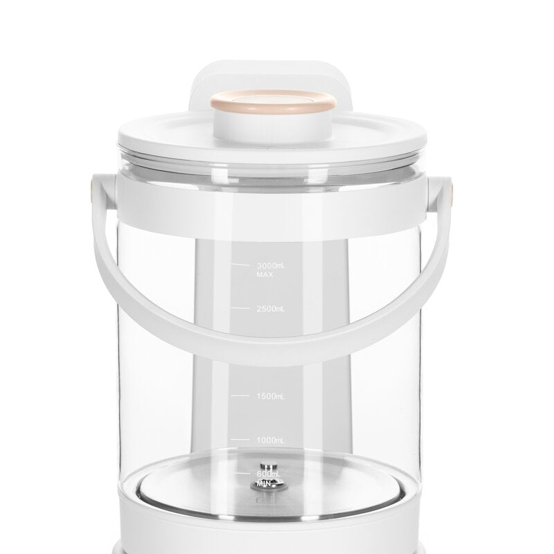 Aparat pentru incalzirea si declorizare apei, Lionelo, Babypresto 2.0, Pentru lapte parf, Lampa UV, Rezervor 3l, Lumina de noapte, Dozare 30- 300 ml, 1200 W, Afisaj digital, Alb