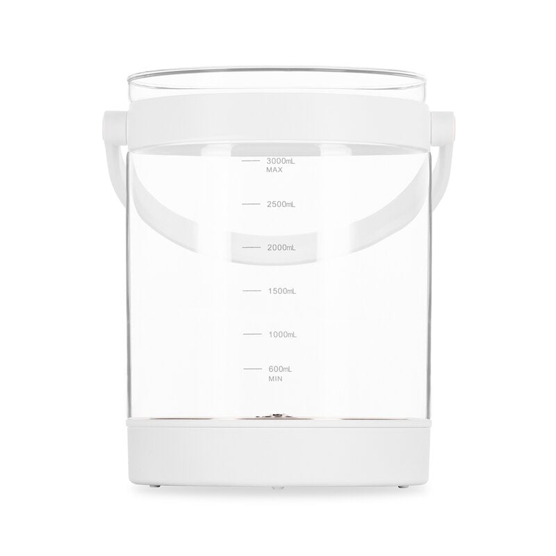 Aparat pentru incalzirea si declorizare apei, Lionelo, Babypresto 2.0, Pentru lapte parf, Lampa UV, Rezervor 3l, Lumina de noapte, Dozare 30- 300 ml, 1200 W, Afisaj digital, Alb