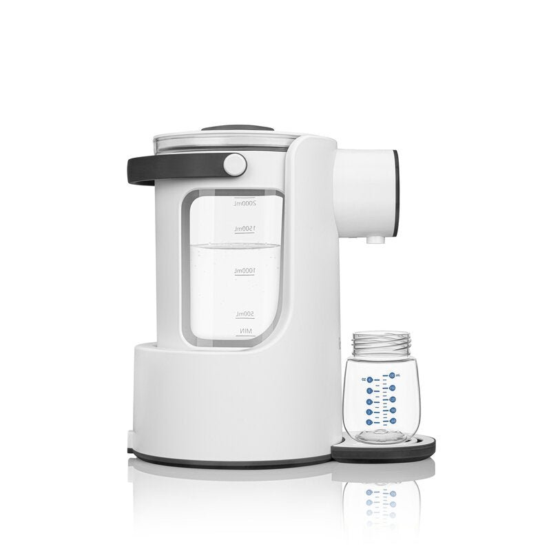 Aparat pentru incalzirea si declorizare apei, Lionelo, Babypresto, Pentru prepararea laptelui praf, Functie de incalzire si dozare a apei, Cu afisaj digital LED, Cu rezervor de 2 L, Alb