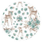 Aparatoare patut MimiNu cu 6 pernute Minky Sweet Deer Mint