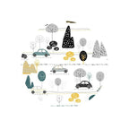 Detaliu Apărătoare tip rulou MimiNu Childrens Journey Grey, 180cm