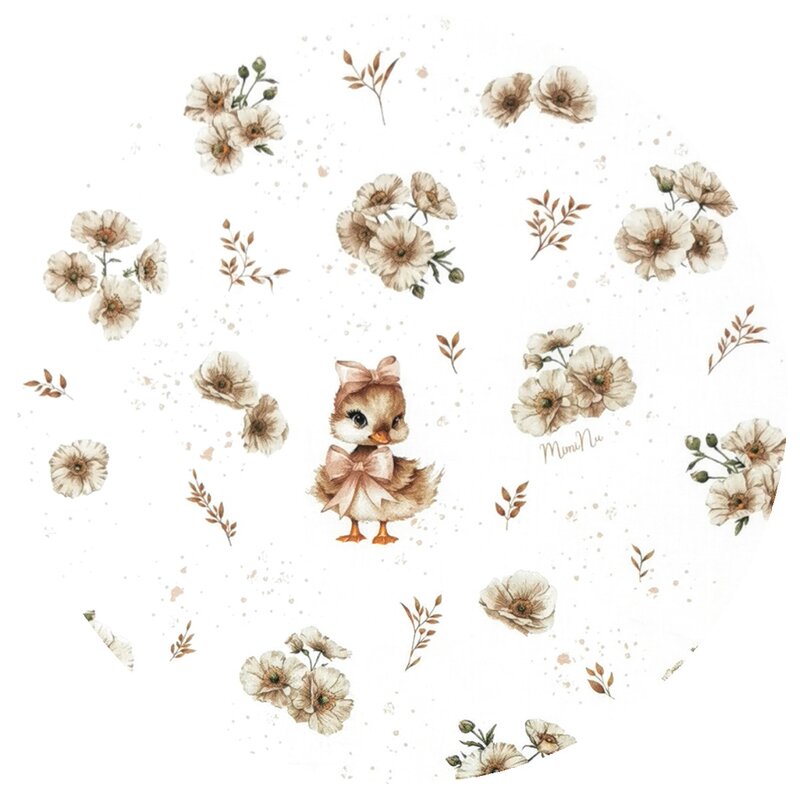 Apărătoare tip rulou MimiNu Ducklings Beige, 180cm