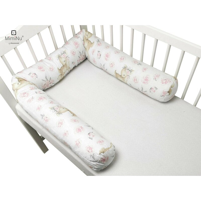 Apărătoare tip rulou MimiNu Sweet Deer Pink, 180cm