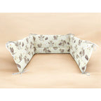 Apărătoare pătuț Qmini Dragons Beige 180x30 cm – detaliu imprimeu