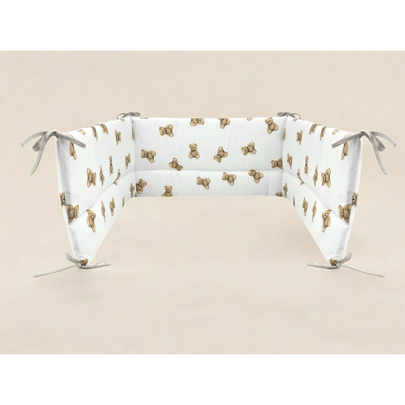 Apărătoare pătuț Qmini Teddy Toys 180x30 cm – prezentare produs