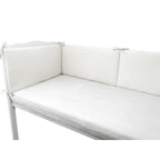 Apărătoare pătuț Qmini muselină 180x30 cm, Crem – prezentare produs