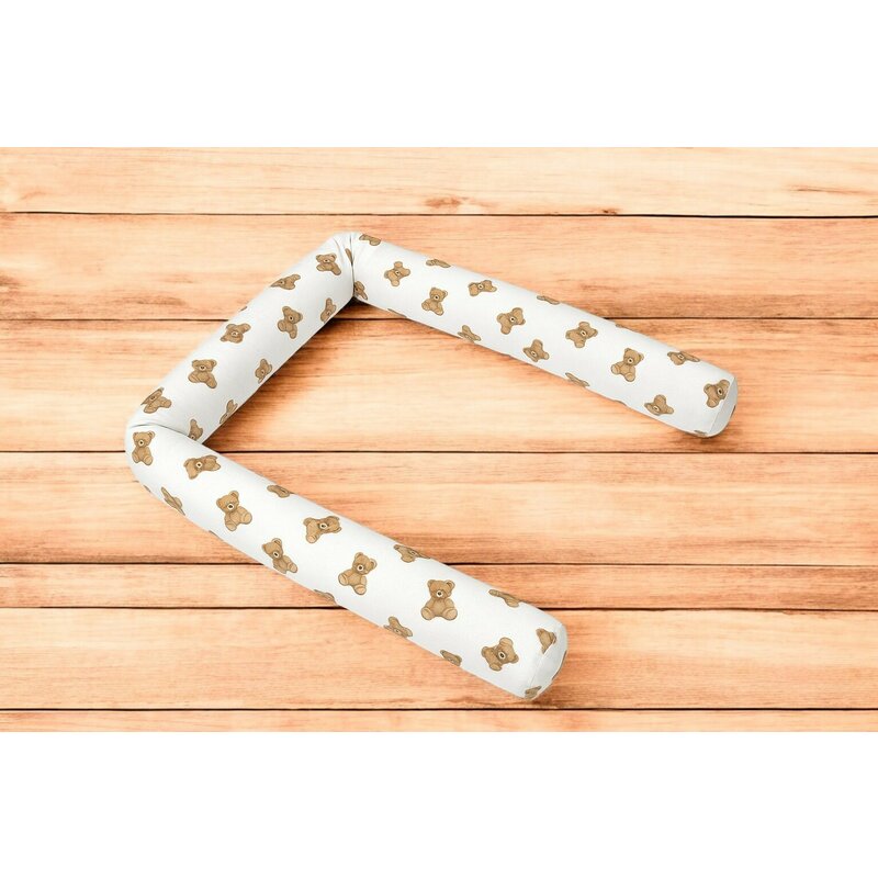 Apărătoare rulou pătuț Qmini Teddy Toys 180x10 cm – prezentare produs