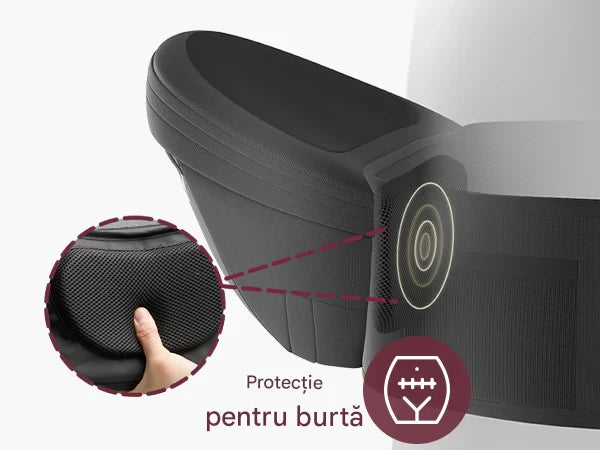 Hip seat Momcozy cu suport lombar, Negru