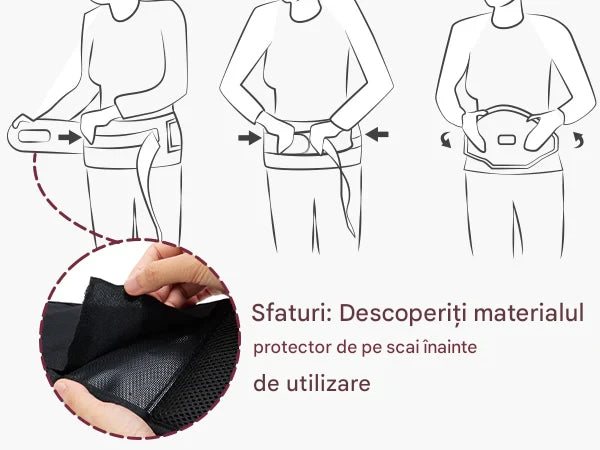 Hip seat Momcozy cu suport lombar, Negru
