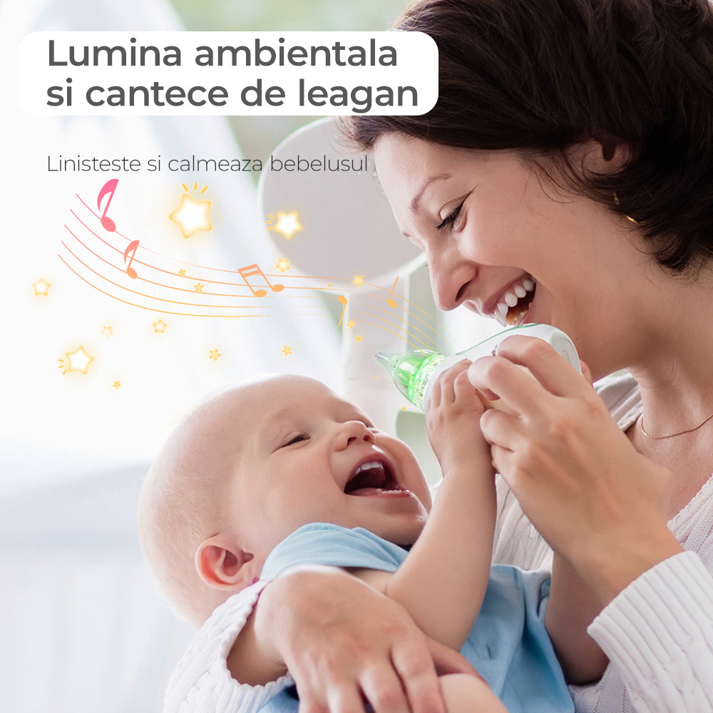 Aspirator nazal Momcozy cu baterie de lunga durata