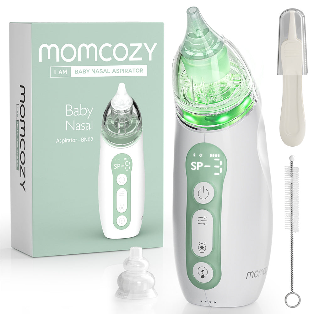 Aspirator nazal Momcozy cu baterie de lunga durata