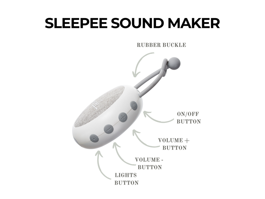Baby Nest Modular Sleepee 4 in 1 cu Arcada de Jucarii si Aparat Sunete, Laterale Detasabile, Sand