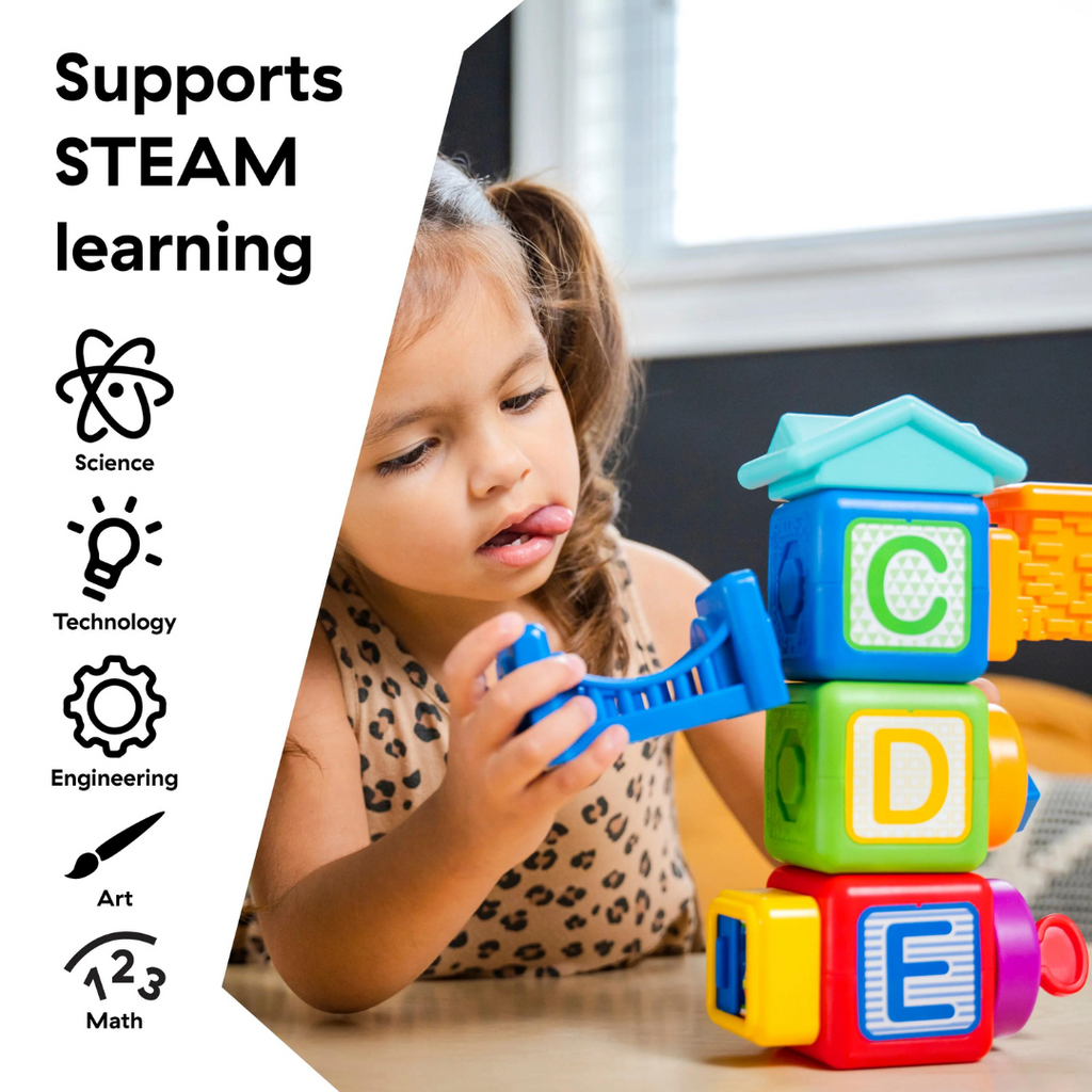 Blocuri magnetice Baby Einstein Bridge & Learn, 15 piese – imagine de prezentare 2