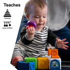 Blocuri magnetice Baby Einstein Bridge & Learn, 15 piese – imagine de prezentare 5