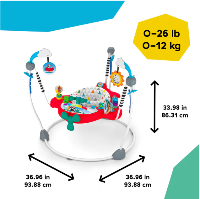 Centru de activități Baby Einstein Airplane Jumper – imagine de prezentare 10