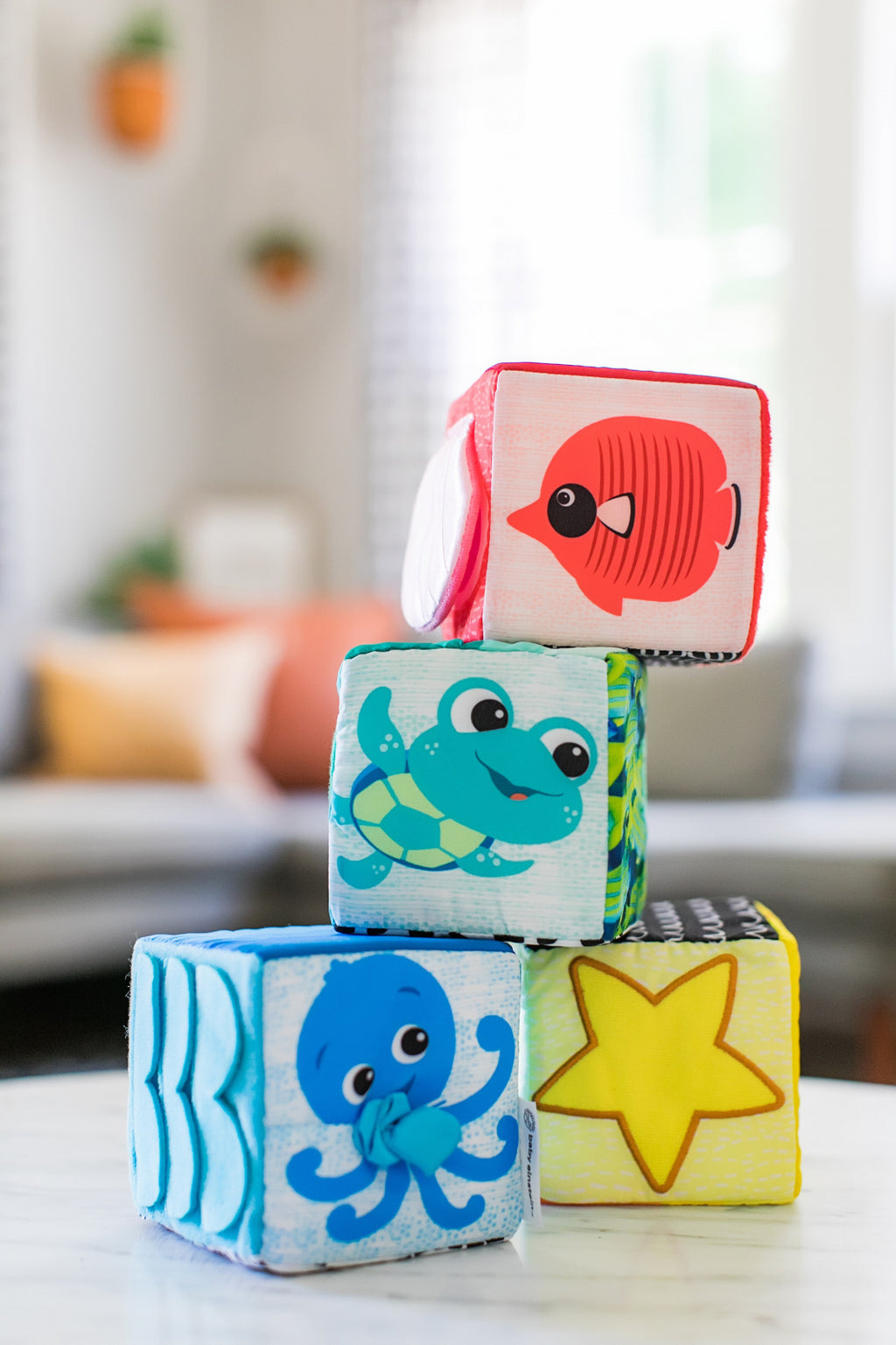 Cuburi moi Baby Einstein Explore & Discover, 4 piese – imagine de prezentare 5