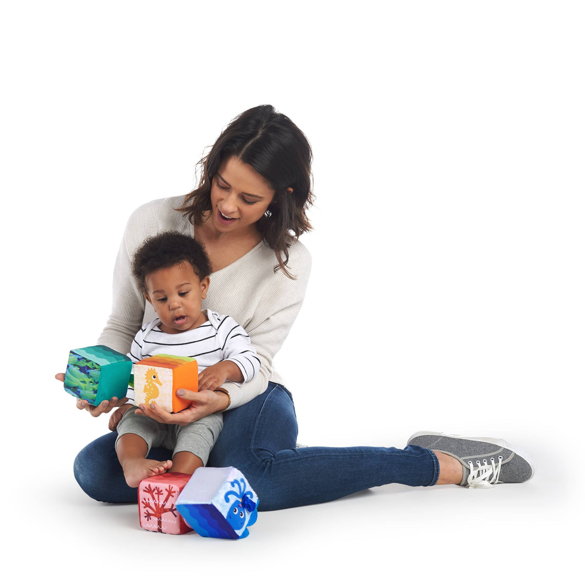 Cuburi moi Baby Einstein Explore & Discover, 4 piese – imagine de prezentare 2