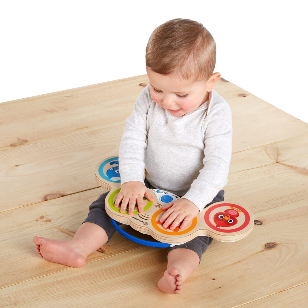 Tobă de lemn Baby Einstein Hape Magic Touch Drum – imagine de prezentare 2