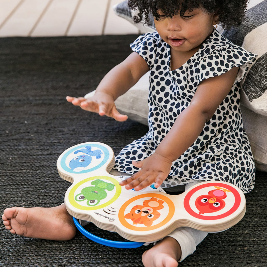 Tobă de lemn Baby Einstein Hape Magic Touch Drum – imagine de prezentare 4