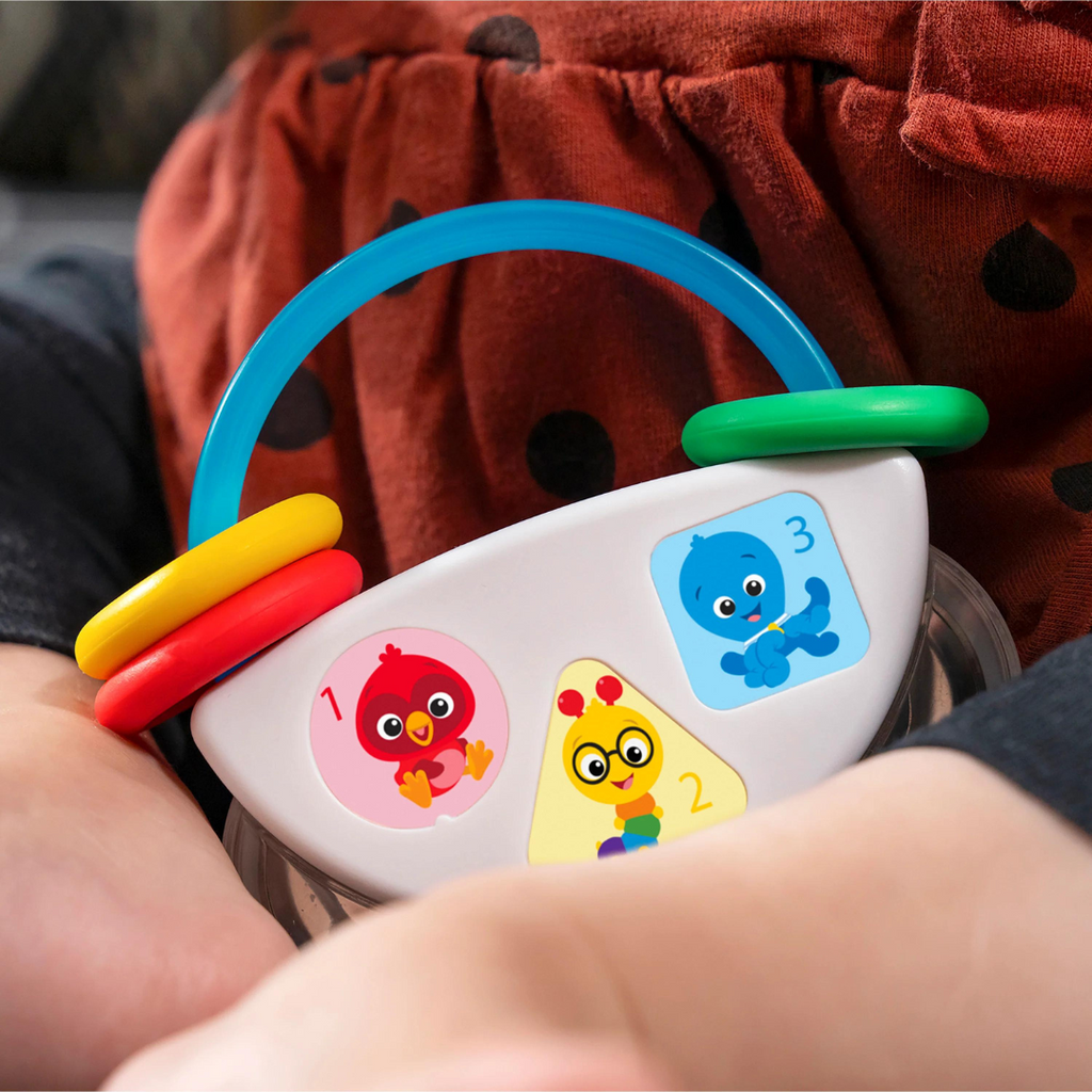 Tamburină cu zornăitoare Baby Einstein Tiny Tambourine – imagine de prezentare 8