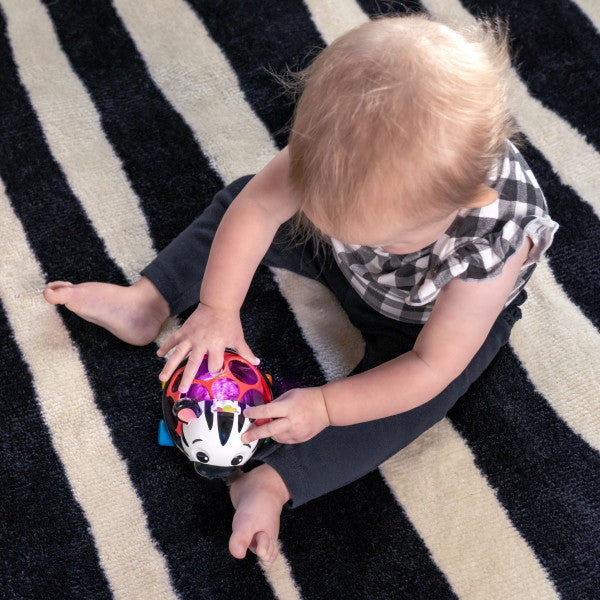 Mașinuță zornăitoare Baby Einstein Zen Oball – imagine de prezentare 8