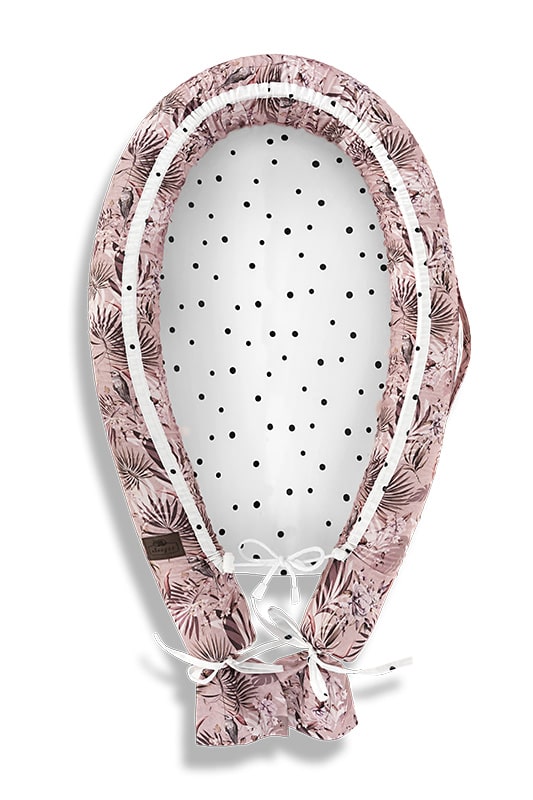 Baby Nest 2 Fete Bumbac Jungle Pink Sleepee