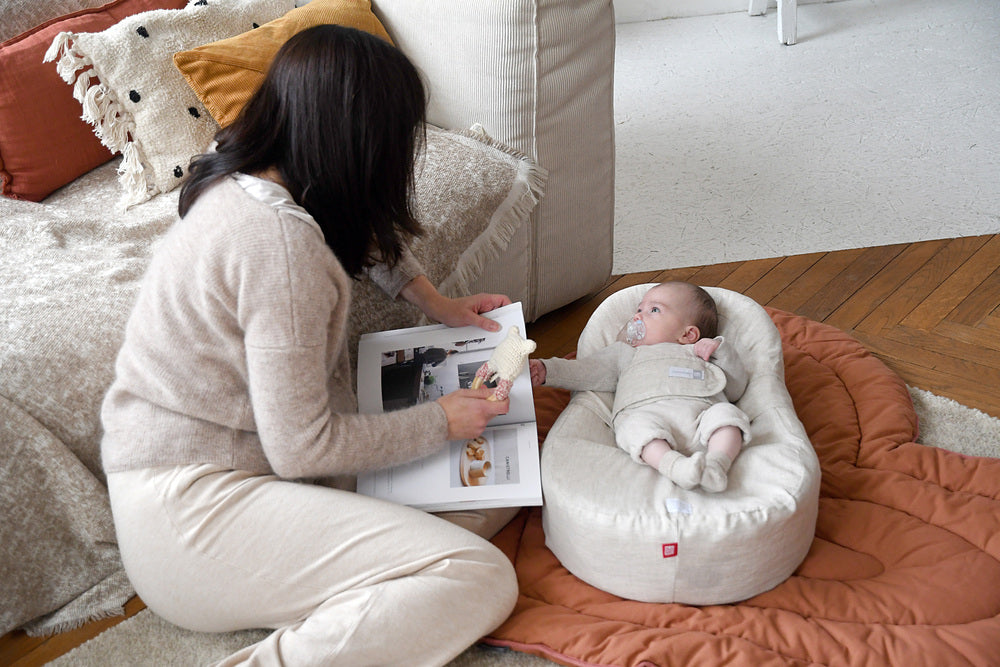 Baby nest ergonomic Red Castle Cocoonababy 10   LInen Natural