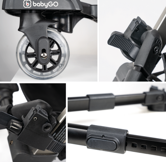 BabyGo - Adaptor carucior WeGo pentru al doilea copil, cu scaun inclus