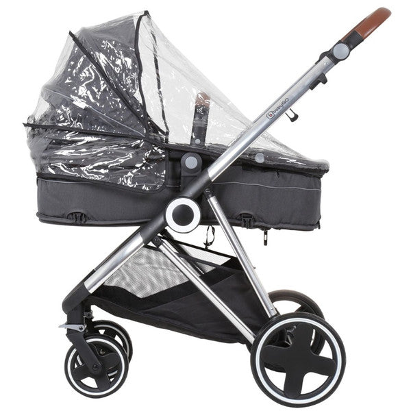 BabyGo - Carucior 3 in 1 Halime  – cadru Silver