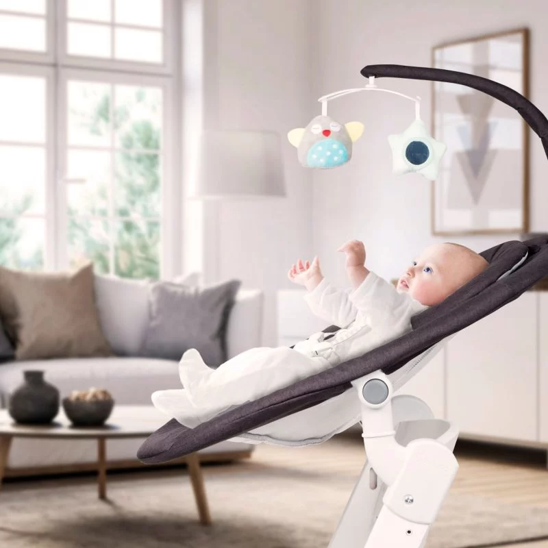 BabyGo - Leagan si balansoar Homey, Gri