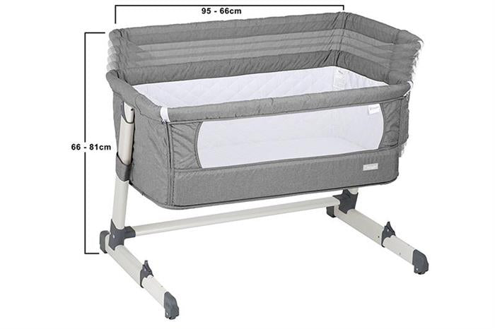 Patut co-sleeper 2 in 1 BabyGo Together Grey