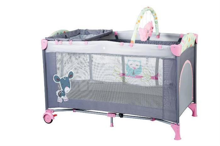 BabyGo - Patut Pliant Sleepwell Pink