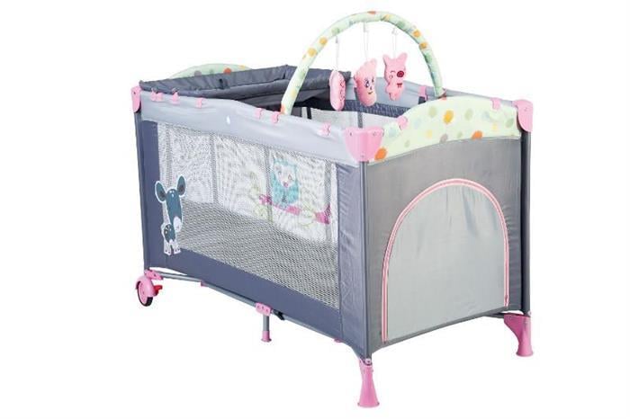 BabyGo - Patut Pliant Sleepwell Pink