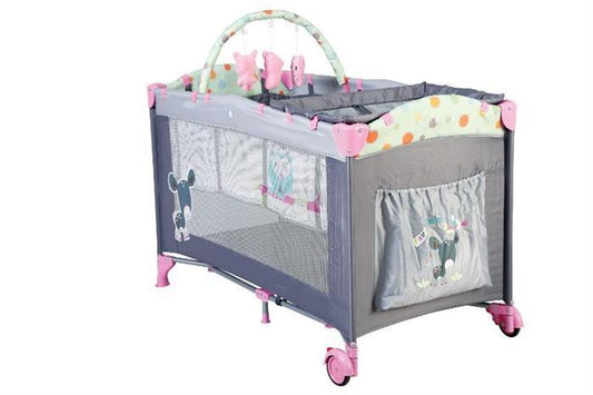 BabyGo - Patut Pliant Sleepwell Pink